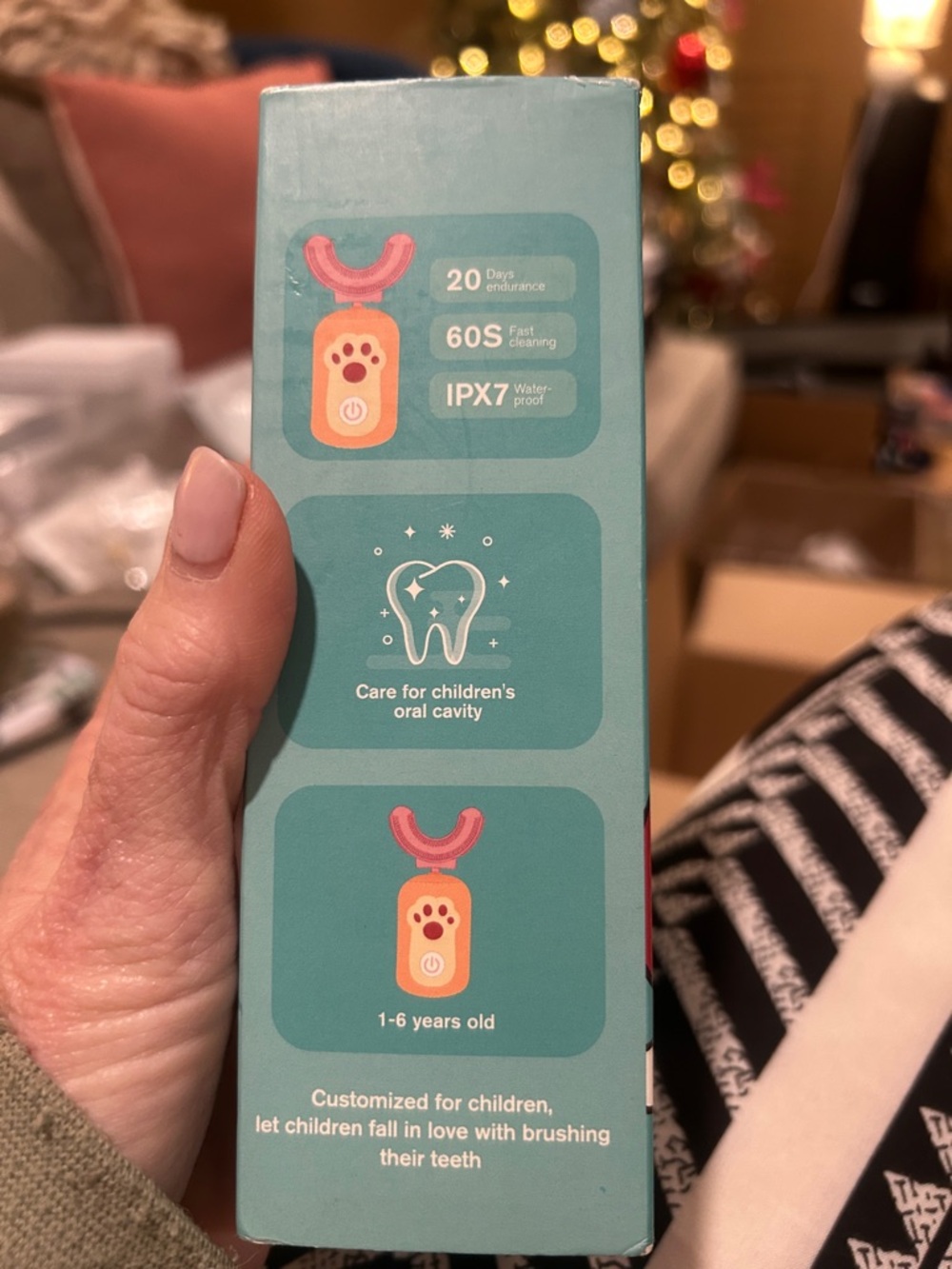 Kids U-Shaped Electric Toothbrush for Toddlers - - Picture 4 of 4